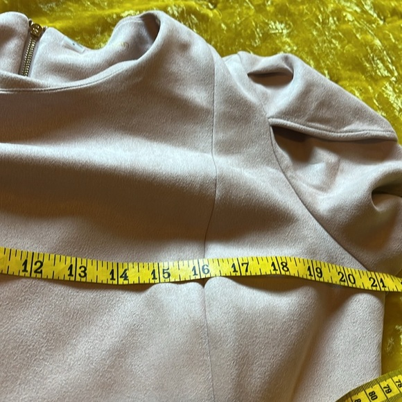Calvin Klein Suede Like Blush Pink Dress with Sleeves NWOT - Picture 14 of 17